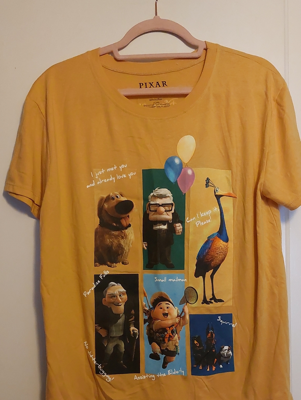 Pixar Up Character Graphic Tee - Mustard